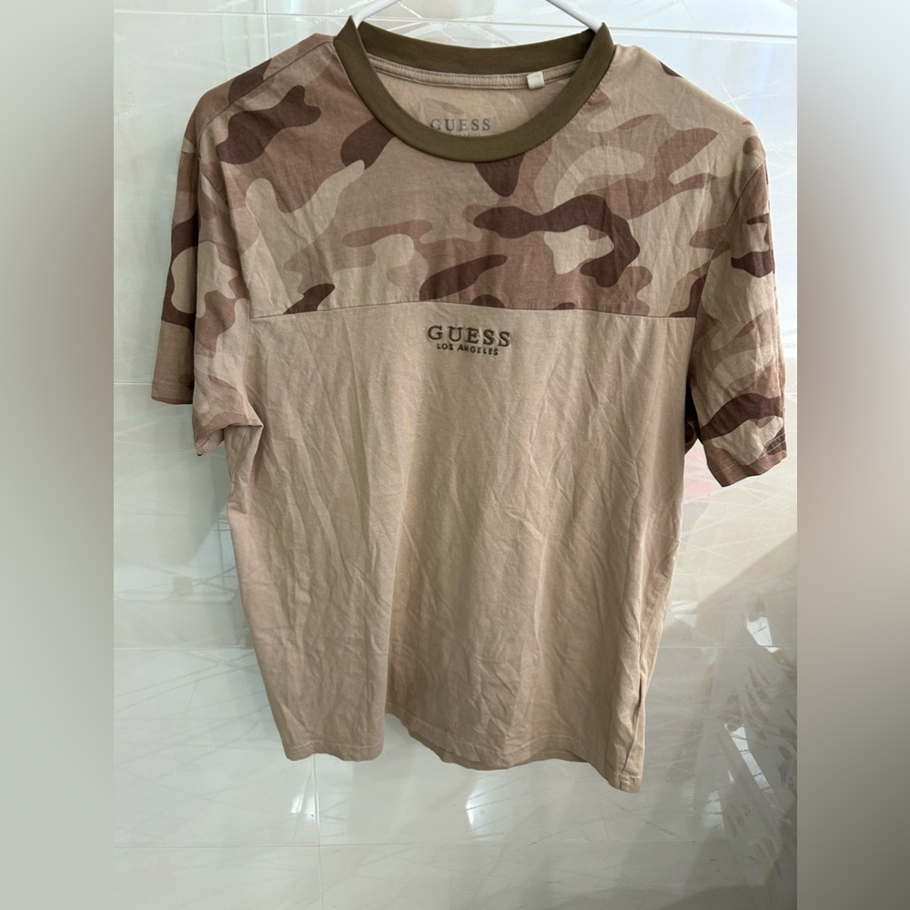 GUESS Los Angeles Brown Camo Shirt